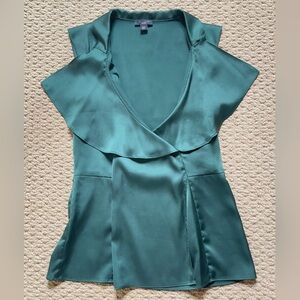 Elegant Green Sleeveless Blouse